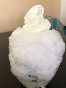 秋田広栄堂のかき氷の生グソ　生グレープフルーツのかき氷